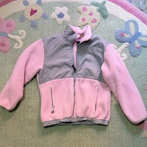 The North Face Kids Fleece Jacket - Pink and Gray